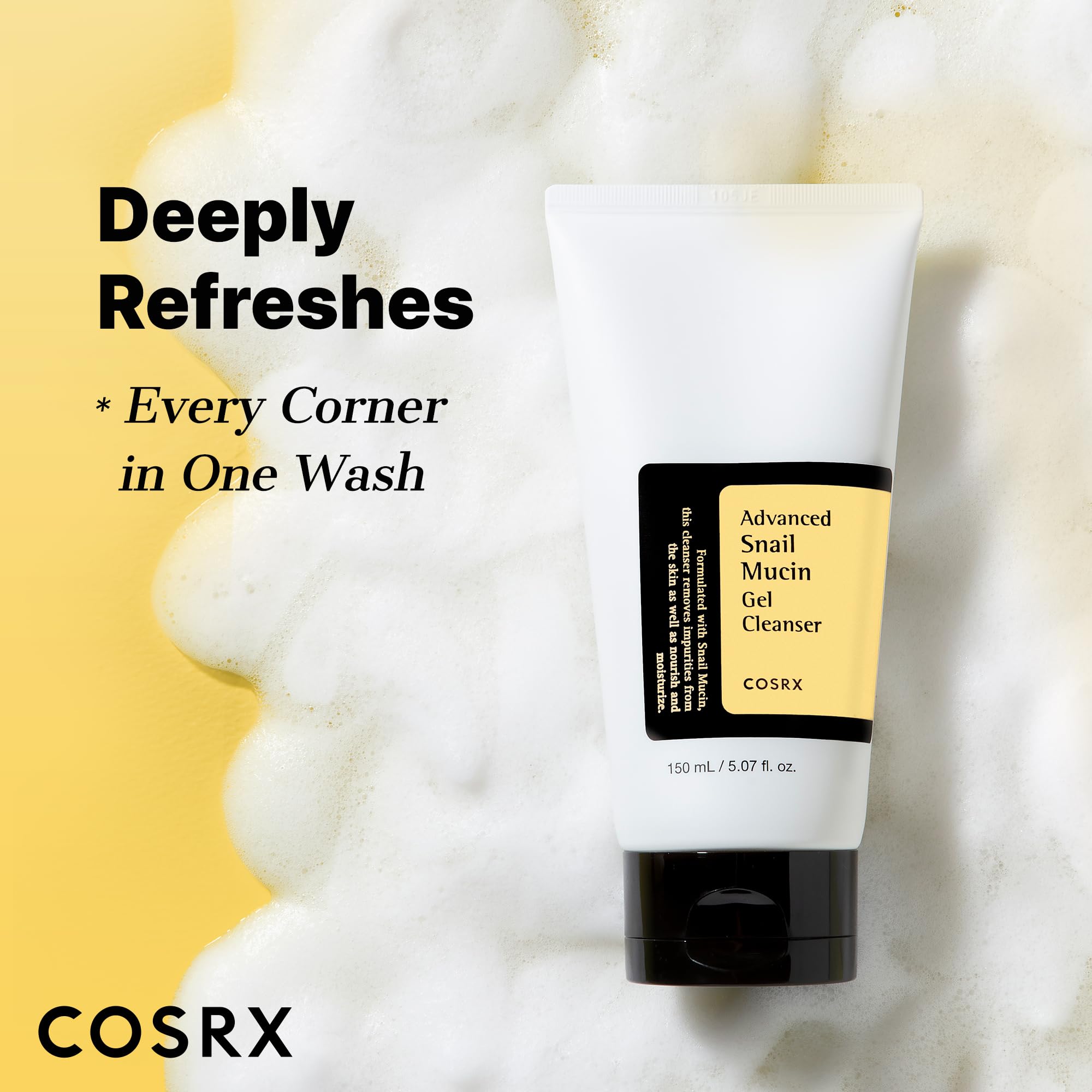 Amazon | COSRX スネイルムチンジェルクレンザー 150ml カタツムリ